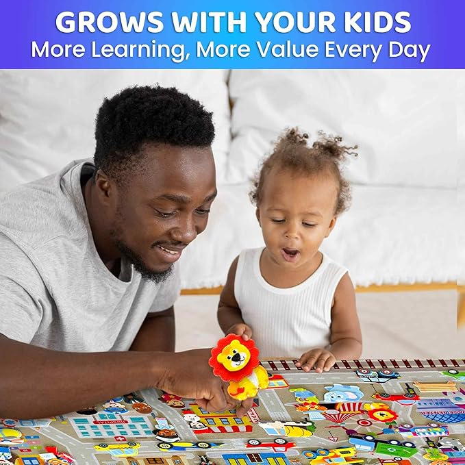 QUOKKA City Felt Board for Kids 3-5 Years Old - Social Emotional Preschool Learning Activities for Ages 3-5 - Educational Flannel Toy Speech Therapy Gift
