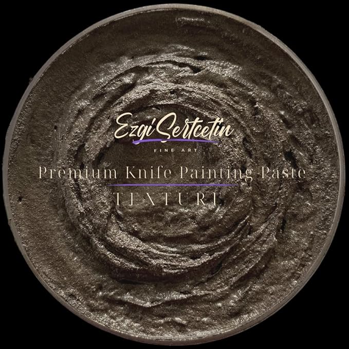 Premium Palette Knife Painting Paste|Modeling Paste|Texture Paste|Authentic Bright Colors|Ready to Use|Easy to Apply| 6oz (Brownie)