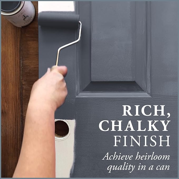AMY HOWARD AT HOME Chalk-Based One Step Paint for Furniture, Cabinetry, Decor, Finish, and More | No Stripping, Sanding, or Priming | Medium Base | 16 Ounce | Vanderbilt Gray