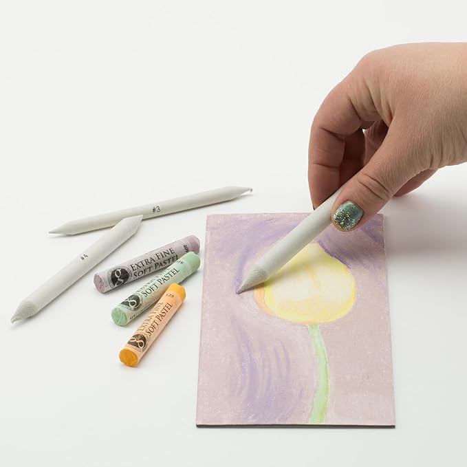 Creative Mark Blending Stumps - Solid Double-Ended Blending Stumps for Blending Charcoal, Pencils, Pastels, and More! - [Size # 1-12 Count]