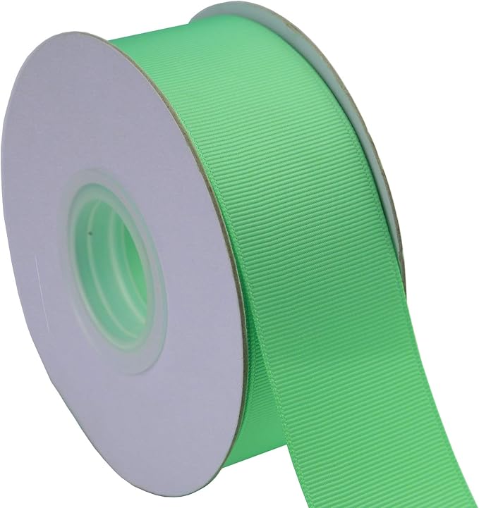ITIsparkle 11/2" Inch Grosgrain Ribbon 25 Yards-Roll Set for Gift Wrapping Cake Decoration Party Favor Hair Braids Hair Bow Baby Shower Decoration Floral Arrangement Craft Supplies, Mint Ribbon