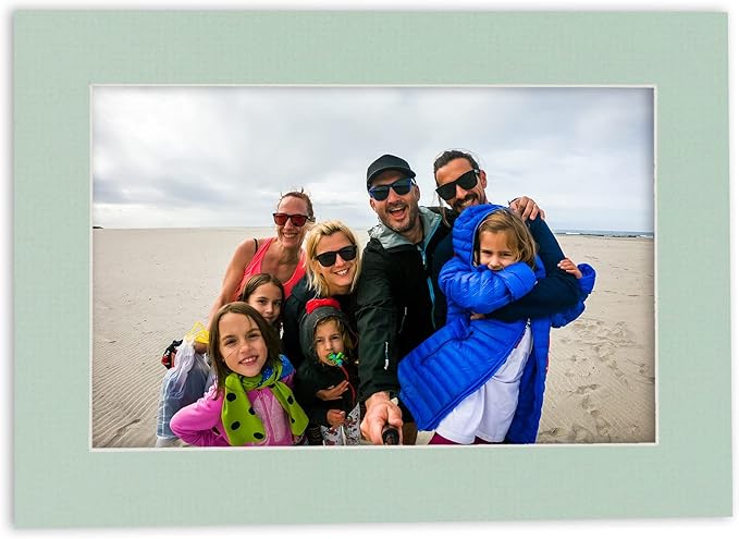 11x14 Mat for 8.5x11 Photo - Precut Honeydew Green Picture Matboard for Frames Measuring 11 x 14 Inches - Bevel Cut Matte to Display Art Measuring 8.5 x 11 Inches - Acid Free Pack of 100 MATS
