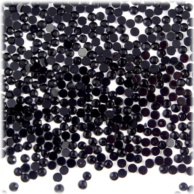 The Crafts Outlet 1,440pc Rhinestones Round 3mm (10ss) Flatback Fucshia