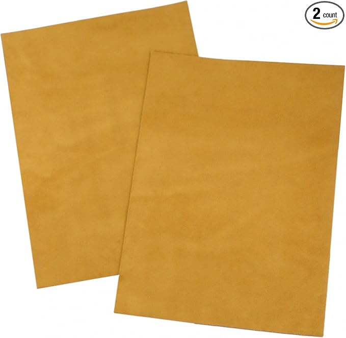 Premium Quality Suede Sheets 8.5"x12" with Super-Strong self-Adhesive Backing. Ideal for Making Peel-and-Stick (self-Stick, Stick-on) Soles for Dance Shoes, [SUEDE-DIY-r01].