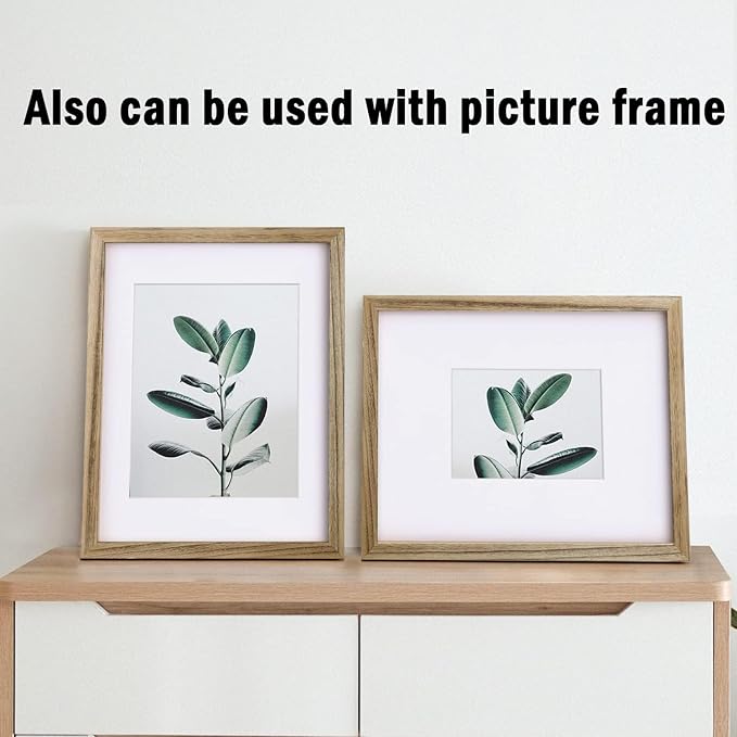 Egofine Pack of 5 White Mat Board Pre-Cut 8x10 Picture Mat for 5x7 Photo with White Core Bevel Cut Mattes Sets. Includes 5 High Premier Acid Free Mats & 5 Backing Board & 5 Clear Bags