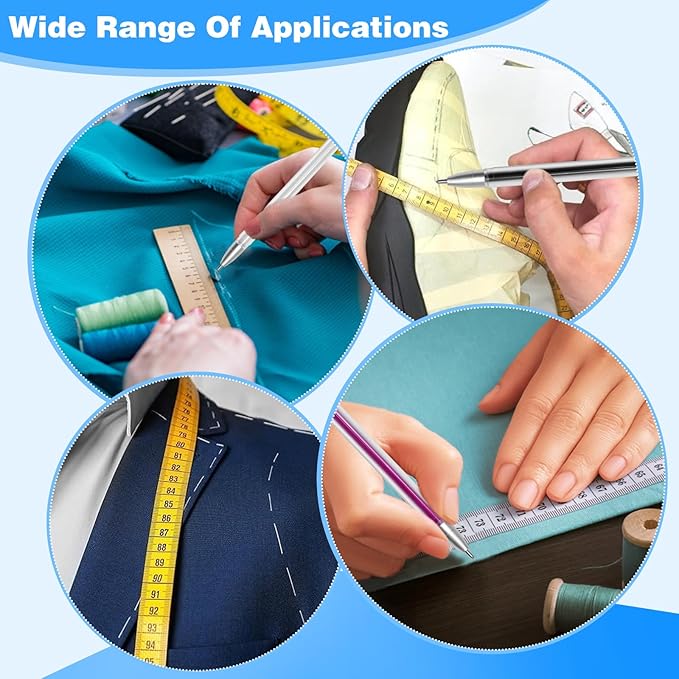 4 Colors Heat Erasable Pens: Fabric Marking Pens Auto-Vanishing Pen Sewing Friction Pens with 20pcs Replaceable Pen Refills for Sewing Quilting Dressmaking and Embroidery