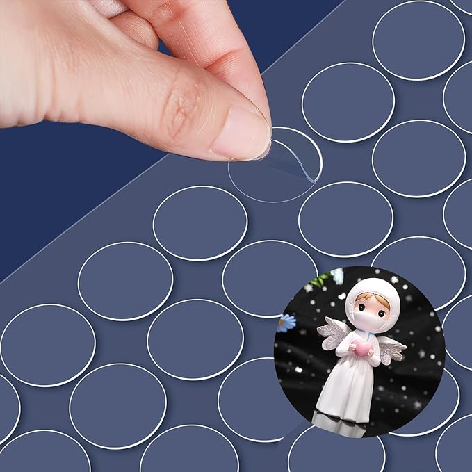 Adhesive Stick dots Two-Sided Sided Mounting Putty Stick Tack for Wall Hanging Crafts Balloons Festival Party Decorations,Clean Removable(0.59"*0.59"-250)