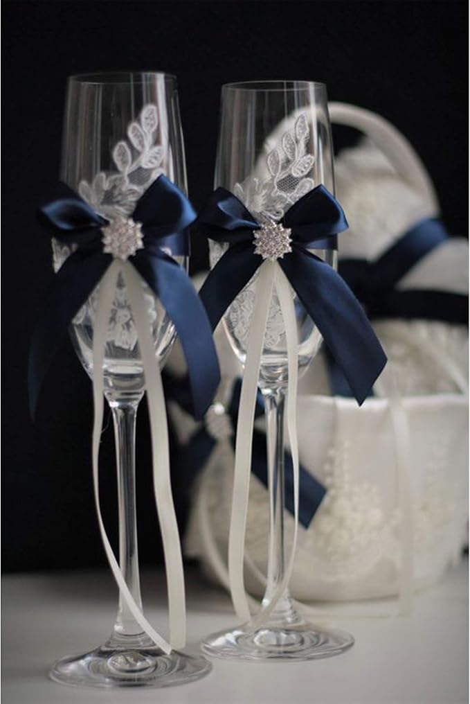 VATIN Double Face Deep Navy Blue Satin Ribbon 3/8" Continuous 50 Yards,Navy Blue Polyester Fabric Ribbon use for Bows Bouquet, Gift Wrapping, Floral Arrangement Wedding Decoration