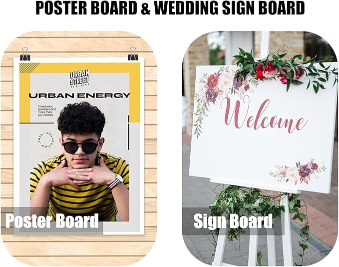 30 Pack White Foam Board 12" x 16.5", 3/16" Foam Core Baking Board for Projects, A3 Polystyrene Mat Board Poster Foam Board Sheets for Art Crafts, Presentation, Wedding, School Projects
