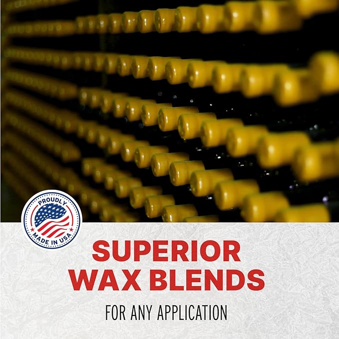 Blended Waxes, Inc. Bottle Sealing Wax, Pastille Wax Seal Beads For Wine, Beer, and Liquor Bottle Sealing, Seals Between 25-30 Bottles, 1 lb, Mustard