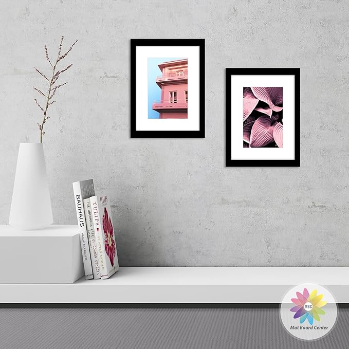 Mat Board Center, Pack of 20, 12x16 for 8x12 White Photo Picture Mats - Acid Free, 4-ply Thickness, White Core - for Pictures, Photos, Framing