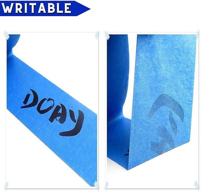 Blue Painters Tape 1/4" 3/8" 1/2" 5/8" 3/4" x 60 Yard - Multi Size Pack - Multi Surface Use - 5 Rolls