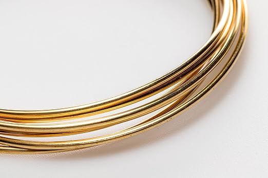 10 Gauge, Jeweler's Brass Wire, Red Brass, Round, Dead Soft, CDA #230 Alloy Jewelry Grade Made in USA - 1 Ounce (2FT) by CRAFT WIRE