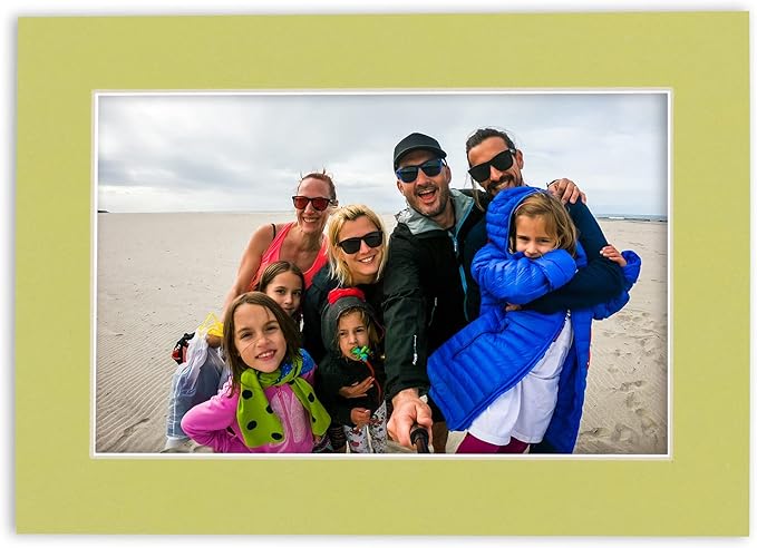 11x14 Mat for 8.5x11 Photo - Precut Pistachio Green Picture Matboard for Frames Measuring 11 x 14 Inches - Bevel Cut Matte to Display Art Measuring 8.5 x 11 Inches - Acid Free ONE MAT