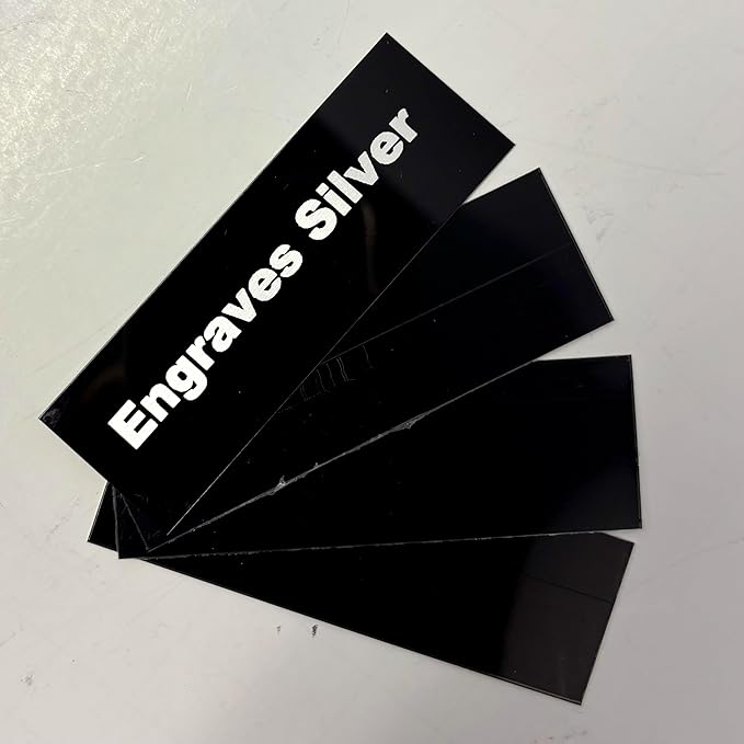 Blank Metal Plates for Laser Engraving - 4 Pack | Aluminum Sheets 0.020" Thick | CO2, Diode, Fiber Laser Compatible | Multiple Sizes & Colors (Black (engraves silver), 8.25x11.25 inch)