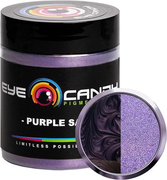 Eye Candy Pigments Premium Purple Mica Powder - Purple Sage (25gr) - for Epoxy, Resin, Soap, Paint, Woodworking, Acrylic Pouring, Bath Bombs, Fishing Lures - DIY Arts and Crafts Additive