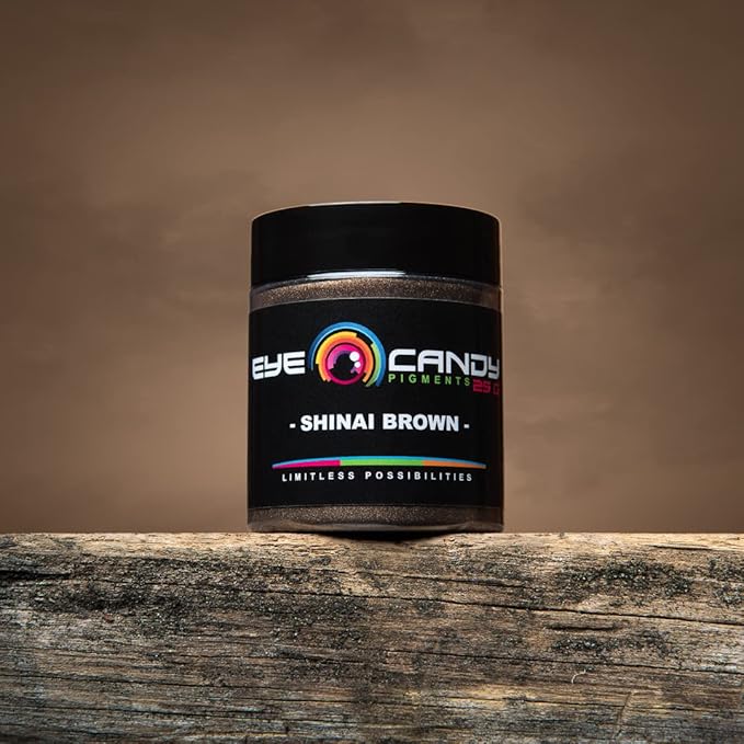 Eye Candy Premium Mica Powder Pigment “Shinai Brown” (50g) Multipurpose DIY Arts and Crafts Additive | Woodworking, Epoxy, Resin, Bath Bombs, Soap, Nail Polish, Lip Balm (Shinai Brown, 50G)