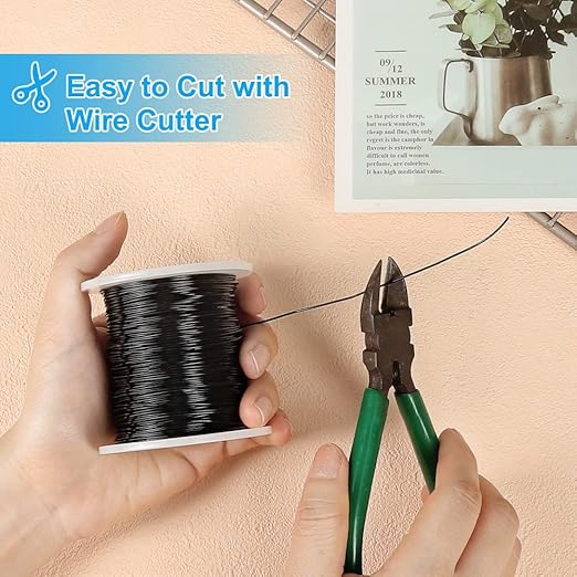 Tenn Well 20 Gauge Aluminum Wire, 328 Feet Soft Craft Wire for Jewelry Making, Beading, Sculpting, Bonsai Training, Crafting (Black)