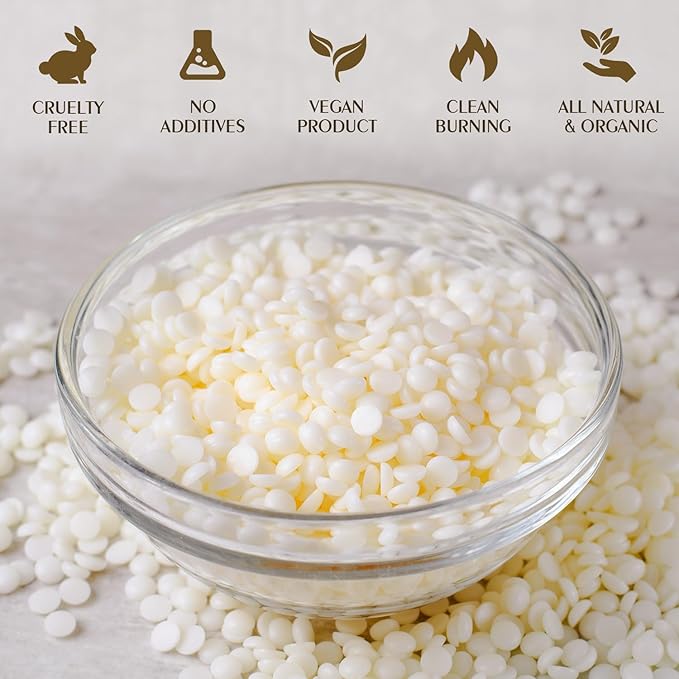 Soy Wax, Waxcanpy Natural Soy Wax for Candle Making, Organic Candle Wax from Farm, No Additives, Harmless and Pure (20lb)