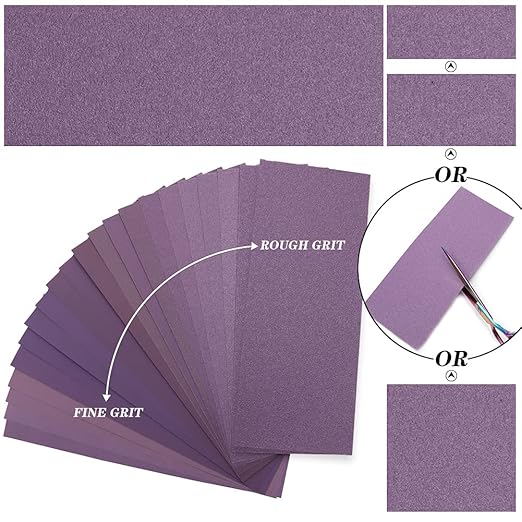 Sandpaper 5000 Grit,Wet Dry Sanding Sheets,High Performance Ceramic Abrasive Sand Paper for Wood Furniture Finishing,Metal Grinding,Automotive Polishing,9 x 3.6 Inch,25-Pack