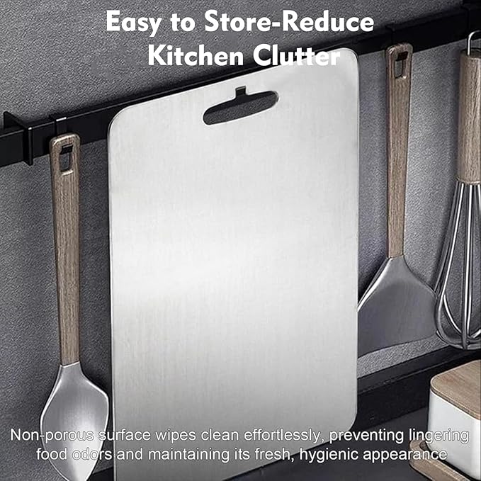 Titanium Cutting Board - 1 pack Titanium Cutting Boards for Kitchen,Double Sided Titanium Cutting Mat（7.67 * 11.81in）