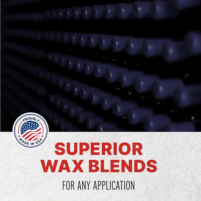 Blended Waxes, Inc. Bottle Sealing Wax, Pastille Wax Seal Beads For Wine, Beer, and Liquor Bottle Sealing, Seals Between 25-30 Bottles, 1 lb, Blue Metallic