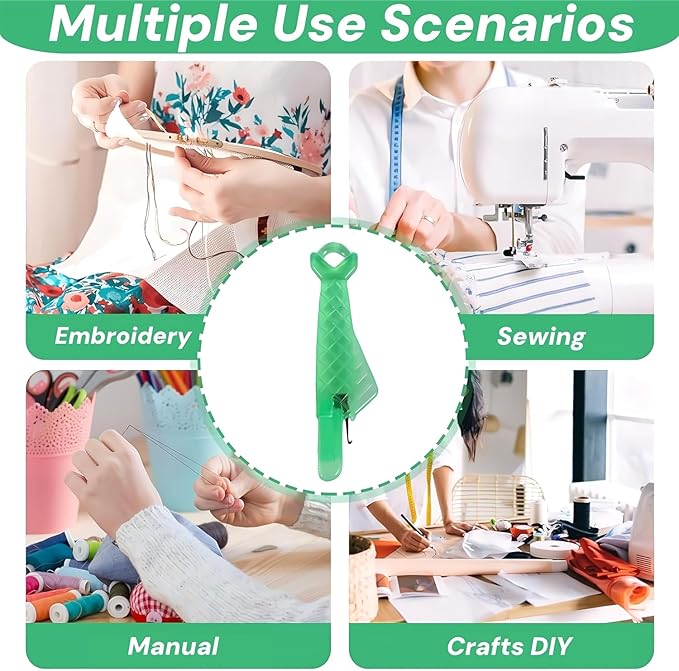 40Pcs Fish Mouth Sewing Machine Needle Threader,2025 New Upgraded Automatic Sewing Needle Threader,Fish Type Needle Threader,Quick Sewing Machine Loop Easy Selfthread Needle Threaders Tool