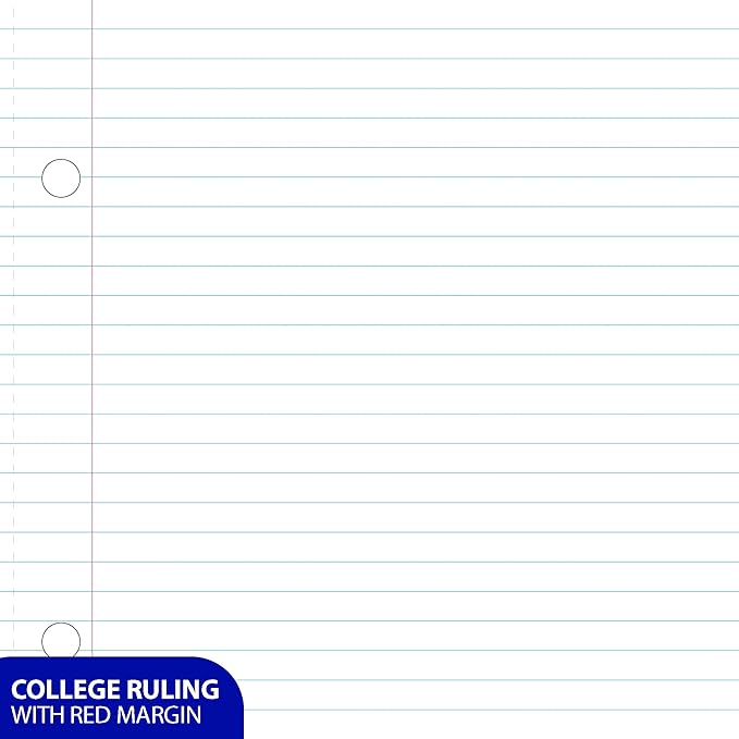 BAZIC Notebook College Ruled 1 Subject 80 Sheets Wireless Notebooks, Lined Composition Book, Assorted Color, 1 Unit, Random Color