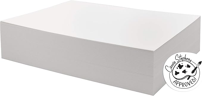 UCreate Watercolor Paper, Bulk (250 Sheets) + Pacon 4-Ply Railroad Board (25 Sheets)