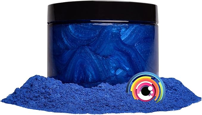 Eye Candy Pigments Premium Blue Mica Powder - Pacific Blue (50gr) - for Epoxy, Resin, Soap, Paint, Woodworking, Acrylic Pouring, Bath Bombs, Fishing Lures - DIY Arts and Crafts Additive