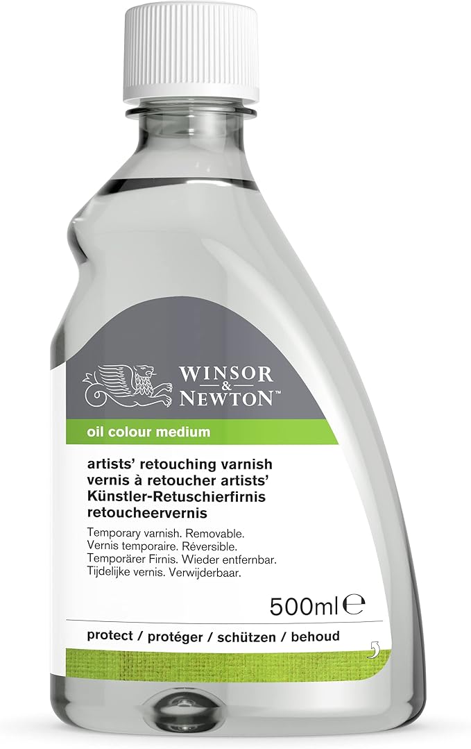 Winsor & Newton Professional Artists' Retouching Varnish, 500ml (16.9-oz) Bottle
