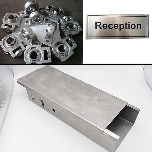 430 Stainless Steel Sheet Metal 6" x 12" x 1/8" (3.40MM) Inch Metal Plates for Magnetic Mount Board Wall 10GA 430 Stainless Steel Shim Stock Plates Metal Sheets for Crafting, Kitchen, Office