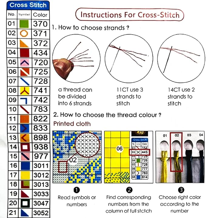 Joyhoor Stamped Cross Stitch Kits for Beginners, Needlepoint Kits for Adults, 11CT Counted Embroidery Kits-Late Autumn Elk 18x18 inchs