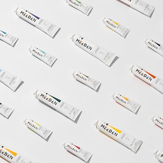 MEEDEN Artist Oil Paint Set - 12 Colors x 170ml/5.7oz Tubes - Art Supplies for Canvas Painting