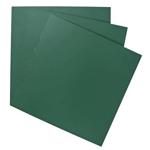 EAGLE 1: 12" x 12" 26 Gauge Sheet Metal Squares (3 Pack Per Order, Multiple Colors) Great for Arts, Crafts, DIY Home or Work Projects (12" X 12", Green)