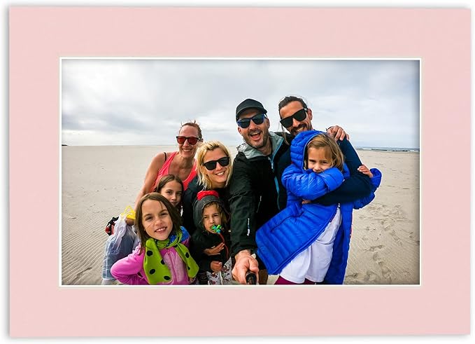 11x14 Mat for 8.5x11 Photo - Precut Soft Pink Picture Matboard for Frames Measuring 11 x 14 Inches - Bevel Cut Matte to Display Art Measuring 8.5 x 11 Inches - Acid Free ONE MAT