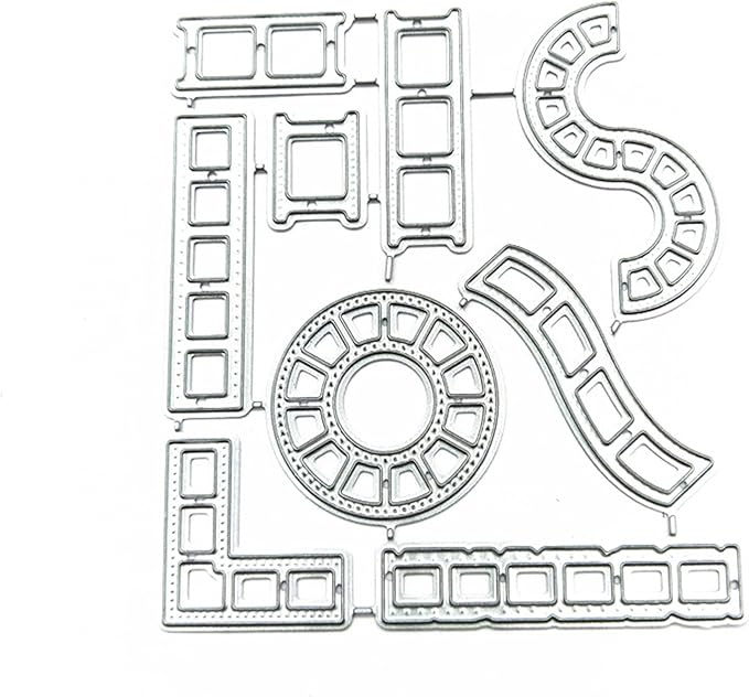 Cutting Dies Metal Stencils Scrapbooking Tools DIY Embossing Template for Paper Card Making Album Arts Crafts Supplies (Films-8.2x7.5cm)