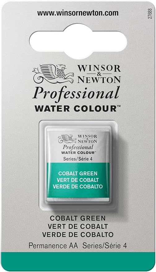 Winsor & Newton Professional Watercolor, Half Pan, Cobalt Green