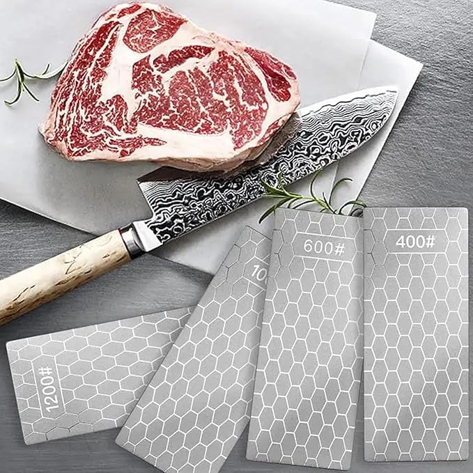 Diamond Sharpening Stone for 13 Pcs Diamond Plate Honing Stone for Kitchen Sharpening Dull Knives Grindstone