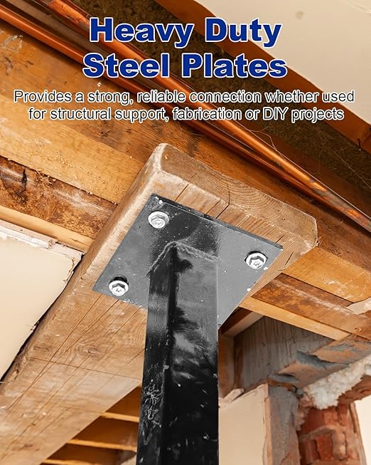 Rocaris 2 Pcs 8 x 8 x 1/2 Inch A36 Steel Plate Hot Rolled, Weldable Steel Sheet Metal for Auto Body Repair, DIY Projects, Industrial Support