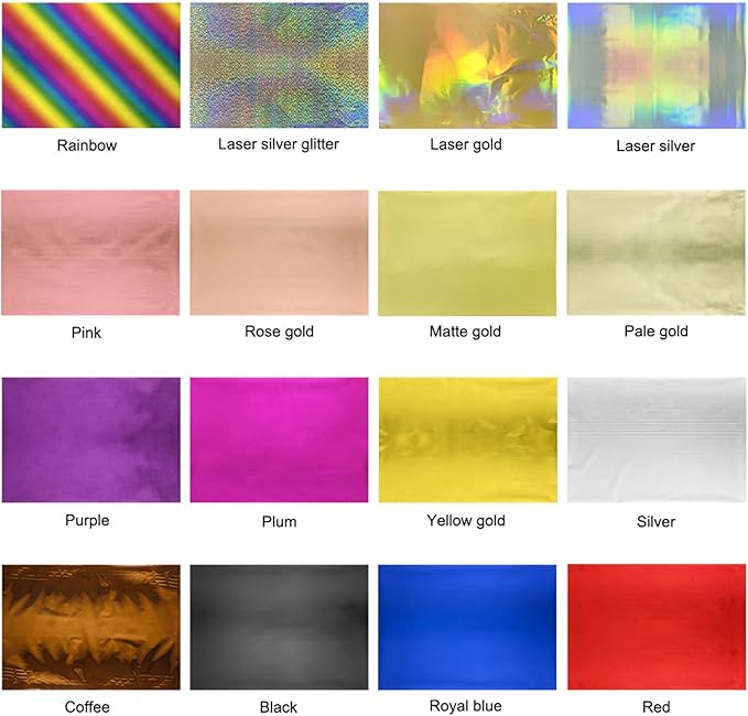 Briartw 20x29cm Hot Foil Paper 50 Sheets Pack Toner Reactive Foil Hot Stamping Foil Paper by Laser Printer and Laminator for Scrapbooking Craft Cardmaking DIY Album (Silver, 50 Sheets)
