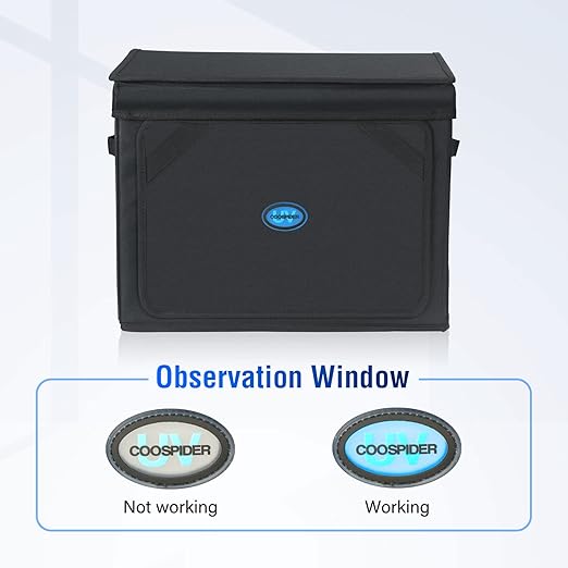 UV Light for Resin Curing High Efficiency 365nm UV Resin Kit for 3D Printer Large Size Sturdy Iron Frame Visual Window Even Curing LCD SLA DLP Compatible (Resin Curing Bag)