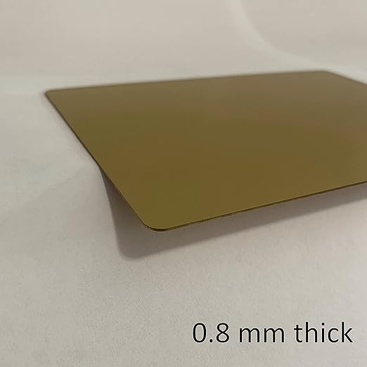 Metal Engraving Blanks for Etching w/Silhouette Cameo 4 Pro Plus, Brother Scan and Cut, Maker, Explore Air 2 or Laser Engraving Blanks - Anodized Aluminum Sheet Metal & Plates for Crafting- 18 Pack