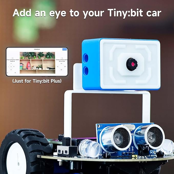 Yahboom Micro:bit Start Robot Kit with ESP32 Camera HD Video App Control for 8+ DIY Programmable STEM Education Toy Car with Tutorial Super Cost-Effective (with v2)