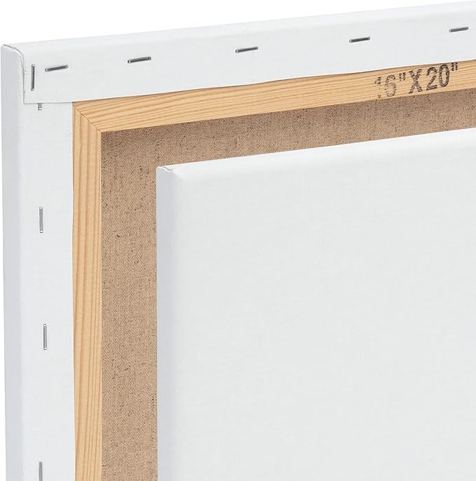Centurion Deluxe Professional Oil Primed Linen Stretched Canvas, 11oz Linen, 9x12 - Box of 6, 0.67" Deep Canvases, Kiln-Dried Stretchers, Back Stapled, Premium Medium Weight Canvas for Oil Paintings