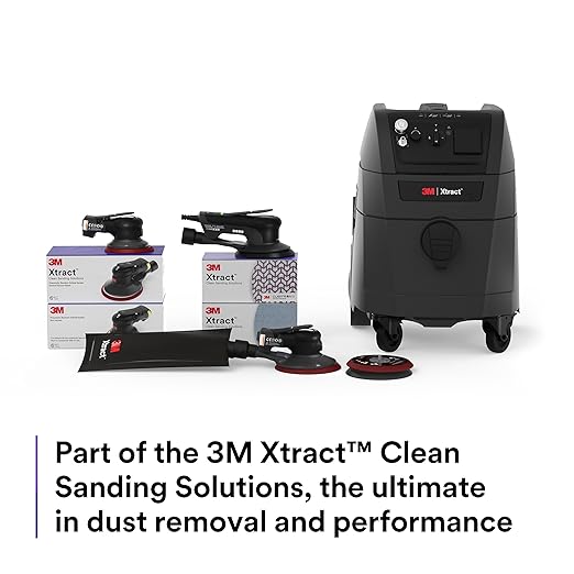 3M Xtract Cubitron II Hookit Clean Sanding Film Disc 775L, 320+, 5 in, Pack of 50 Hook and Loop Sanding Discs for Paint Preparation and Removal, General Sanding, Refining, Blending, and Featheredge