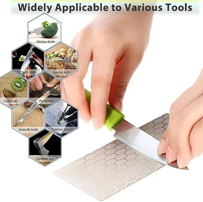 Diamond Sharpening Stone for 13 Pcs Diamond Plate Honing Stone for Kitchen Sharpening Dull Knives Grindstone