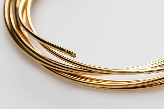 16 Gauge, Jeweler's Brass Wire, Red Brass, Round Dead Soft CDA #230 Alloy Jewelry Grade - 25FT by CRAFT WIRE