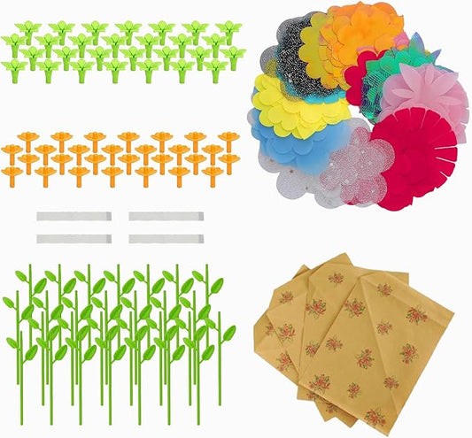 DIY Fabric Flower Bouquet Toy Accessories | Floral Art Craft Materials