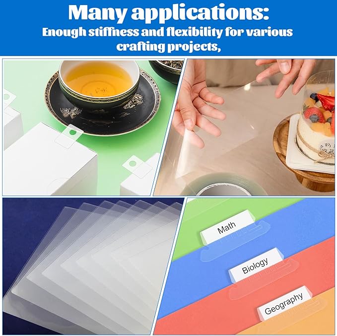 12 Inches x 80 ft 6 Mil Acetate Roll Clear Acetate Sheets for Crafts Blank Stencil Sheets Transparency Mylar Template Material Reusable Acetates Paper Roll for Craft Stencil Vinyl for Cutting Machines